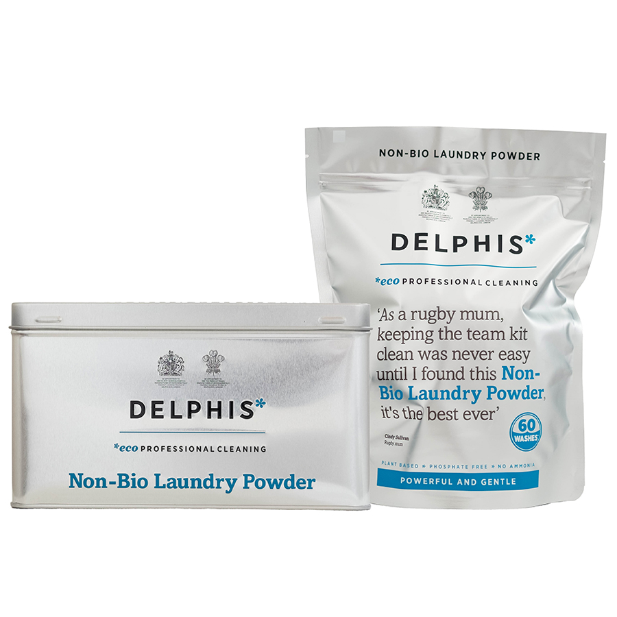 Delphis Eco Non-Bio Washing Powder with Free Storage Tin - 1.25kg - 60 Washes