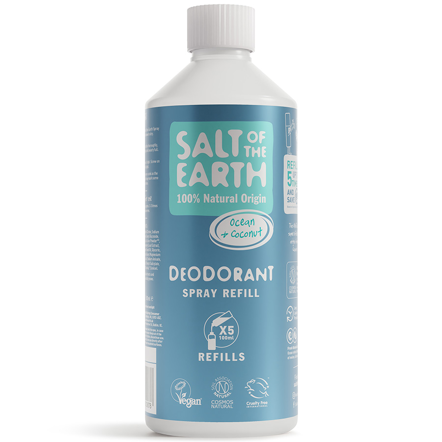 Salt of the Earth Natural Deodorant Spray Refill - Ocean & Coconut - 500ml