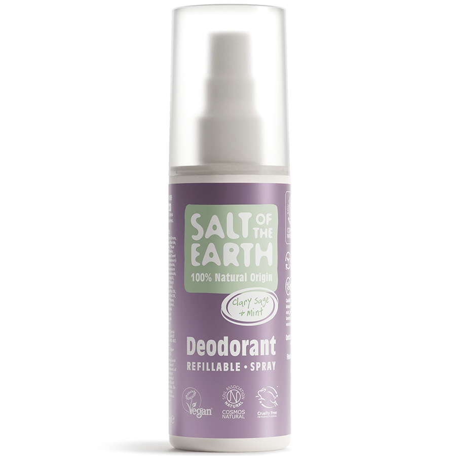 Salt of the Earth Natural Deodorant Spray - Clary Sage & Mint - 100ml