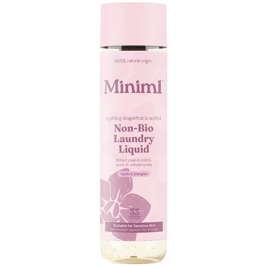 Miniml Non-Bio Laundry Liquid - Uplifting Pink Dragonfruit & Orchid - 1L - 33 Washes