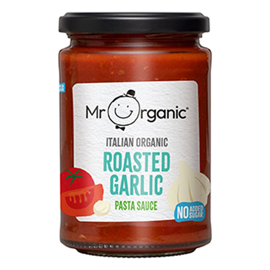 Mr Organic Authentic Italian Roasted Garlic Pasta Sauce - 350g