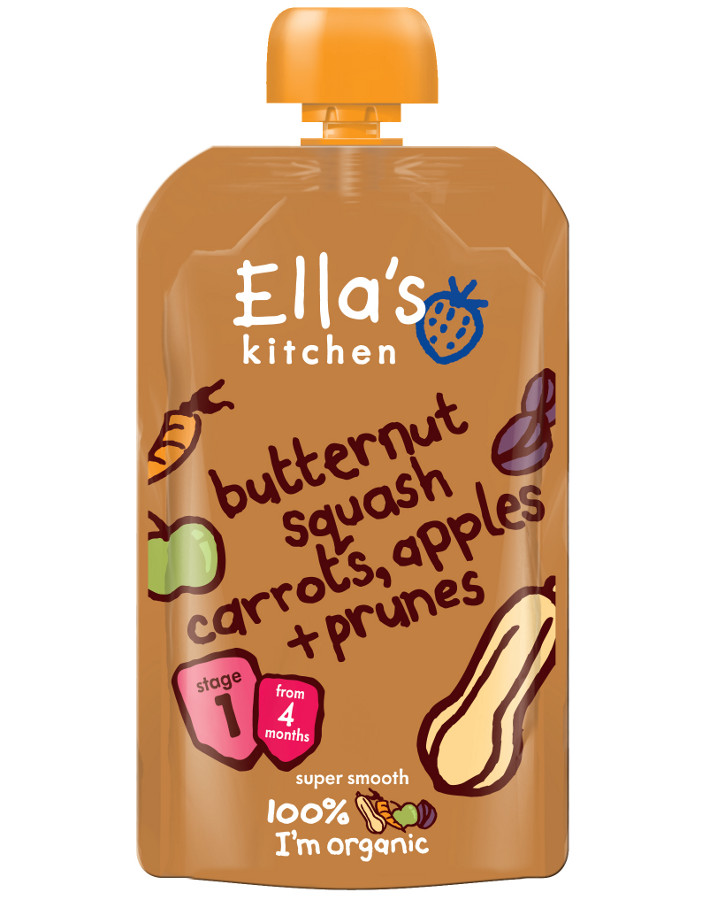Ella's Kitchen Butternut Squash  Carrot  Apples & Prunes
