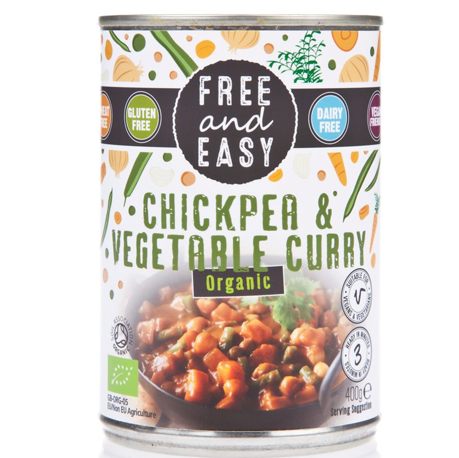 Free & Easy Chickpea & Vegetable Curry - 400g