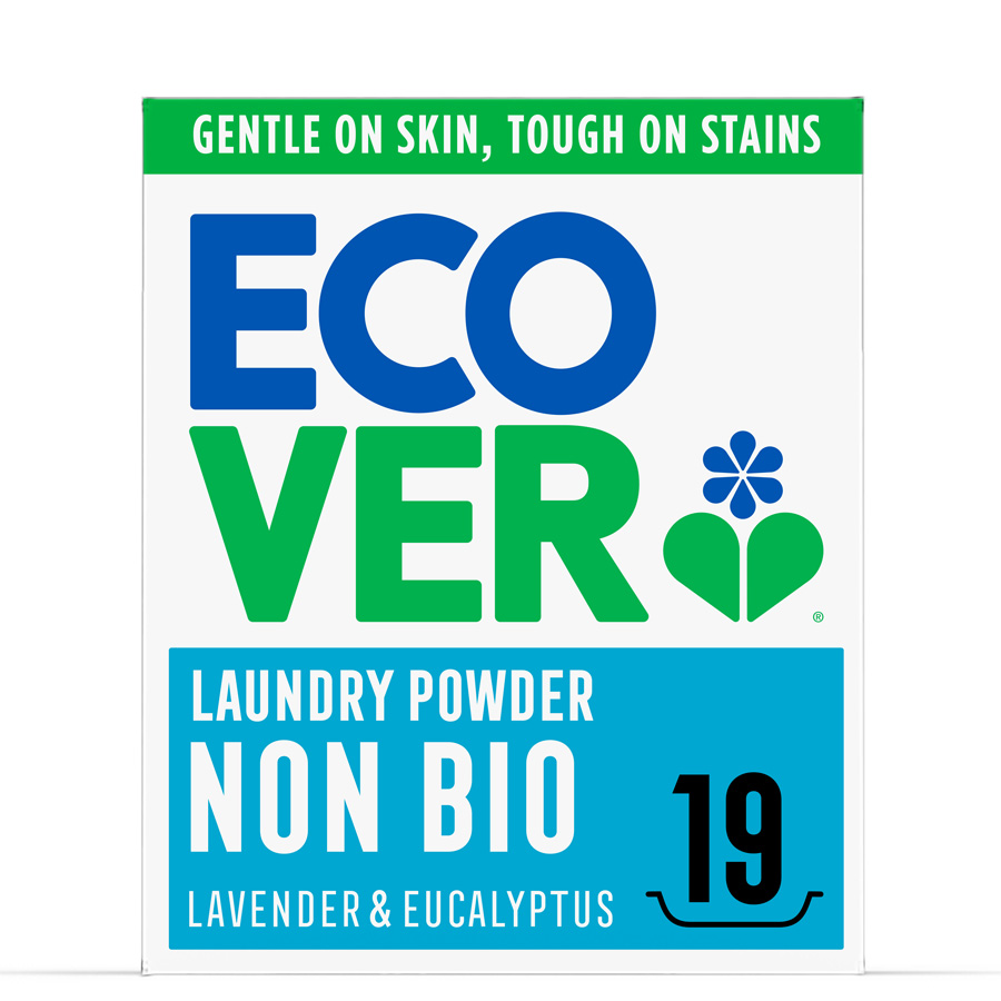 Ecover Non Bio Washing Powder - Lavender & Eucalyptus - 950g - 19 Washes