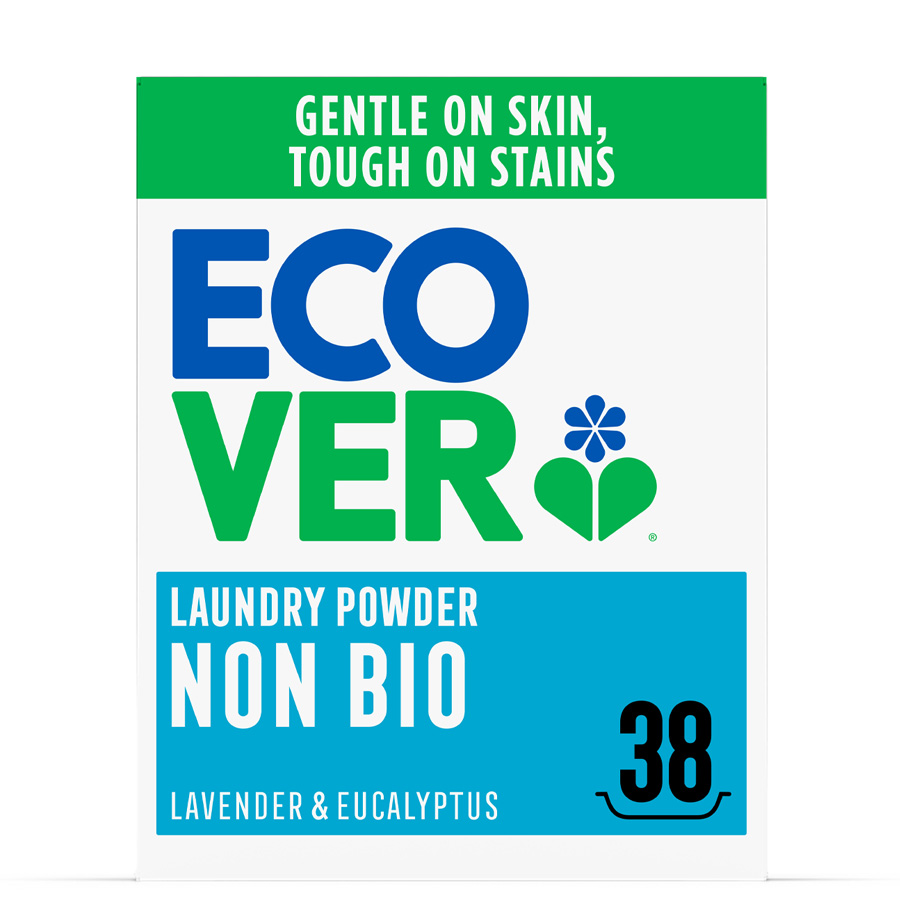 Ecover Non Bio Washing Powder - Lavender & Eucalyptus - 1.9kg - 38 Washes