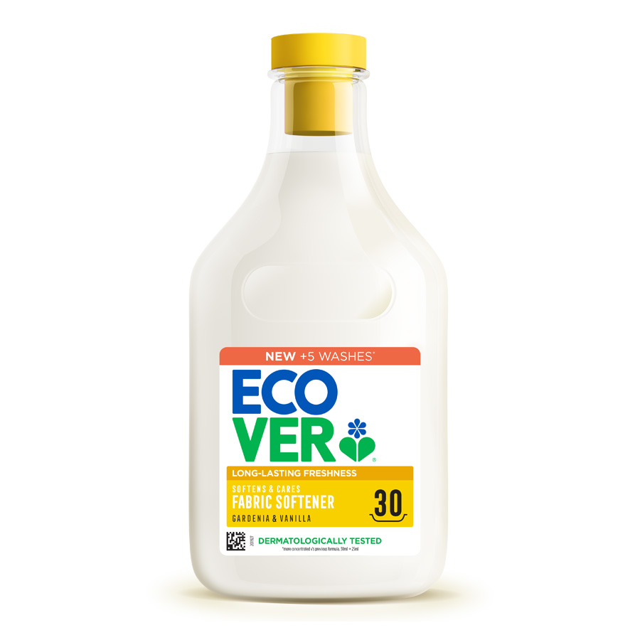 Ecover Concentrated Fabric Softener - Gardenia & Vanilla - 750ml - 30 Washes