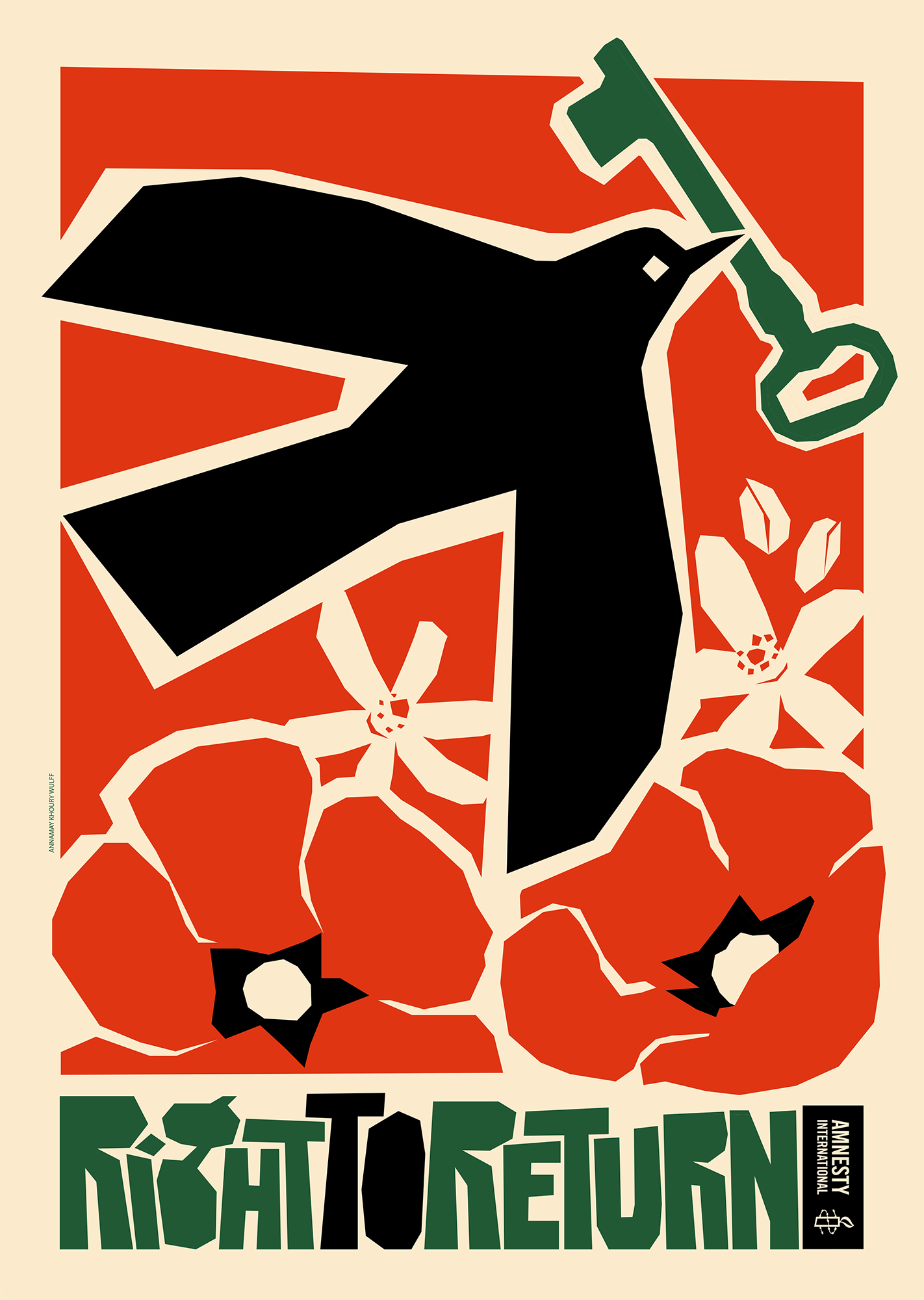 Amnesty International Poster for Palestine 'Right to Return'