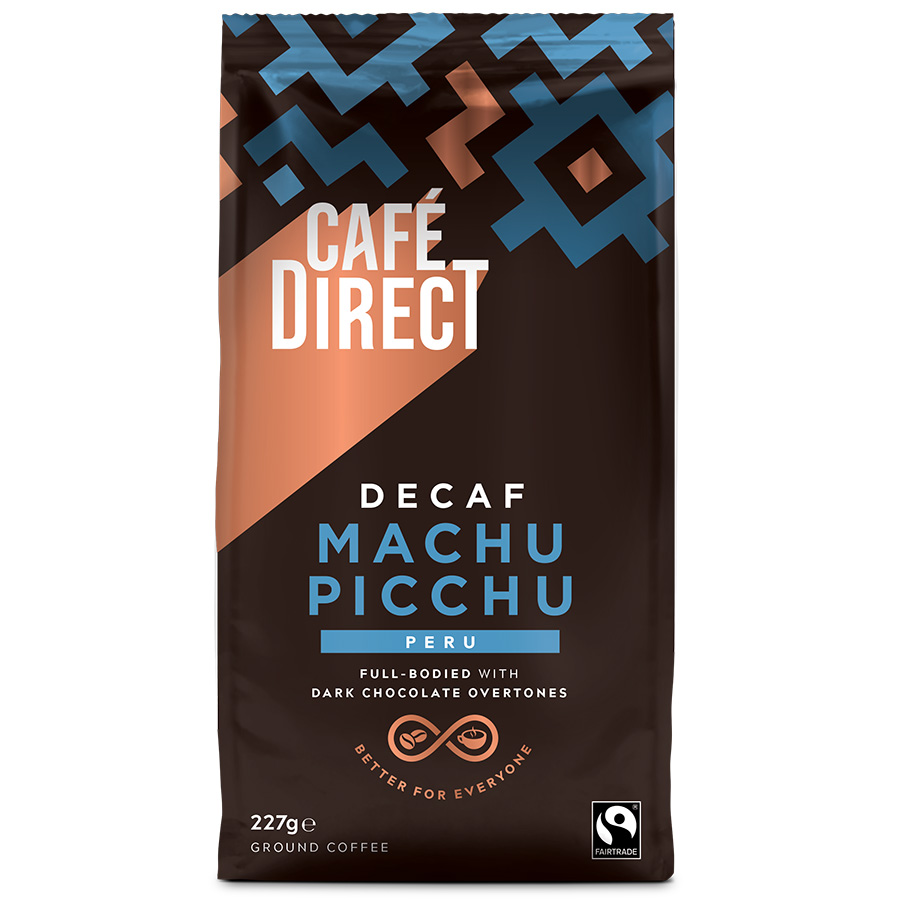Cafedirect Fairtrade Machu Picchu Decaffeinated Ground Coffee - 227g