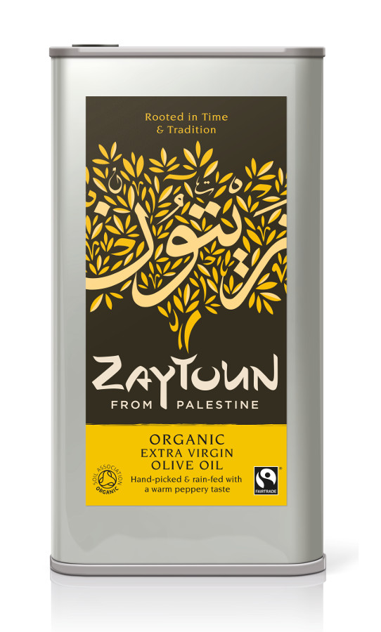 Zaytoun Fairtrade Extra Virgin Olive Oil 5l