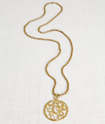 La Jewellery Recycled Brass Turkish Necklace