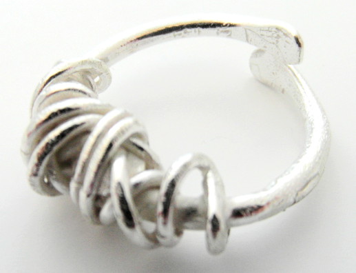 LA Jewellery Recycled Fil Embale Silver Ring