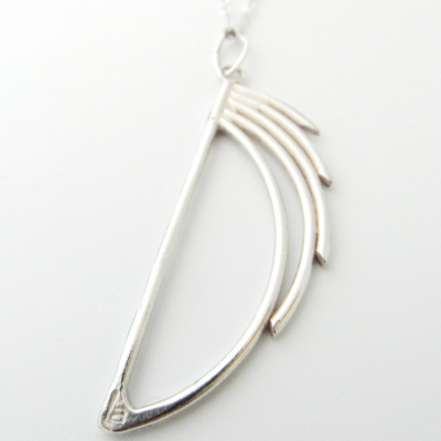LA Jewellery Recycled Frank Lloyd The Waterfall - Silver Necklace
