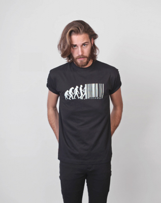 All Riot Evolution Barcode Organic T-Shirt