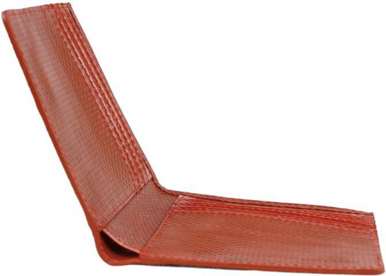 Elvis & Kresse Reclaimed Firehose Billfold Wallet - Red