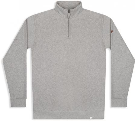 Mens Nevis Quarter Zip Sweatshirt - Ash Marl