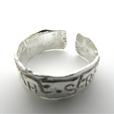 LA Jewellery Grant Me The Serenity Silver Ring