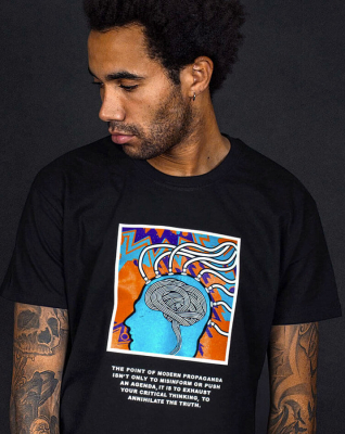 All Riot Modern Propaganda Organic T-Shirt - Black