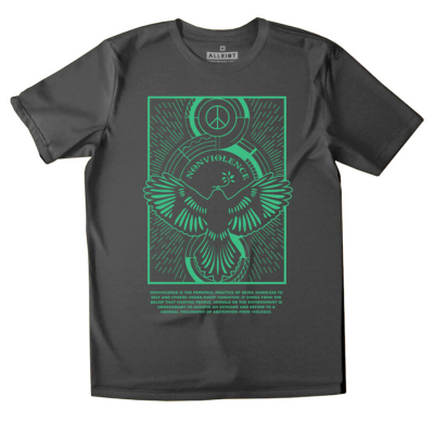All Riot Nonviolence Organic T-Shirt