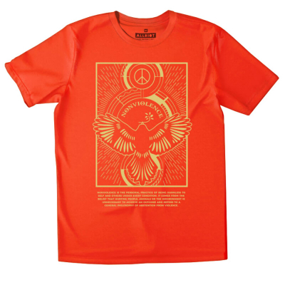 All Riot Nonviolence Organic T-Shirt