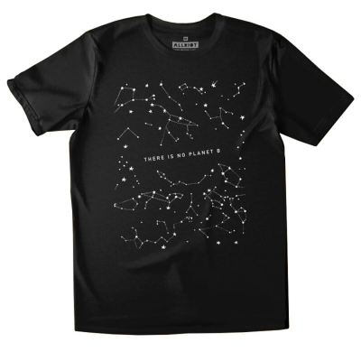 All Riot There is No Planet B Organic T-Shirt - Black