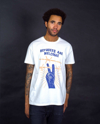All Riot Refugees are Welcome Organic T-Shirt - White