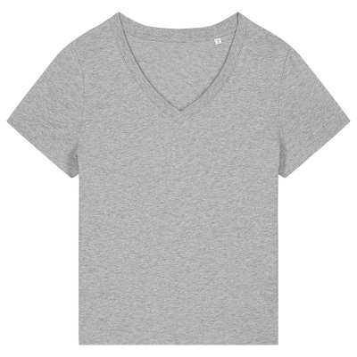 Organic Cotton V-Neck T-Shirt - Grey