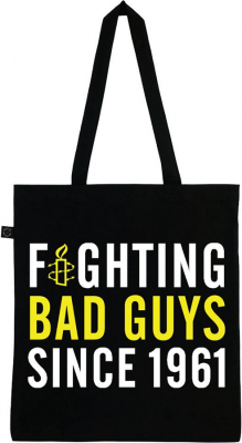 Amnesty Fighting Bad Guys Tote Bag