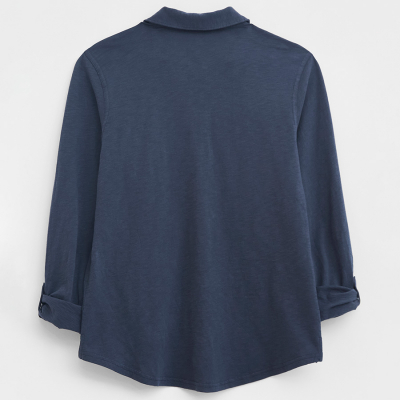 White Stuff Annie Jersey Shirt - Navy
