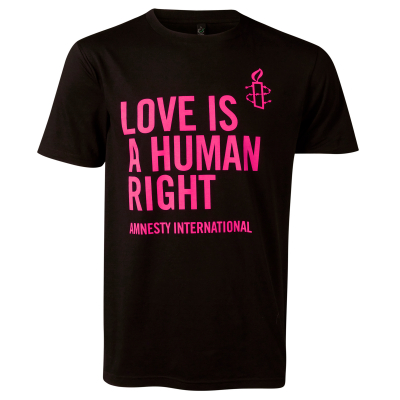 Amnesty Love is a Human Right Unisex T-Shirt