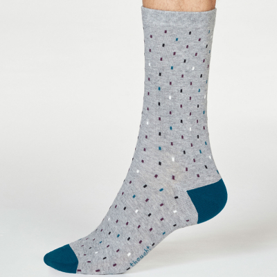Thought Grey Marle Eman Line Socks - UK7-11