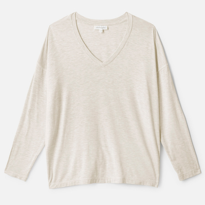 Thought Naturally Soft SeaCell Long Sleeve Top - Vanilla Cream