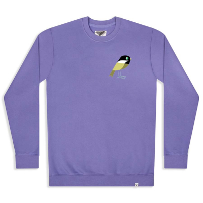 Matt Sewell Mens Willow Tit Sweat - Purple