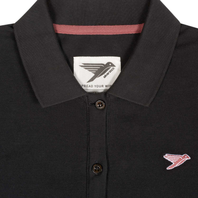 Womens Earhart Polo Shirt - Charcoal