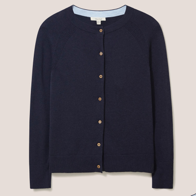 White Stuff Organic Lulu Cardigan - Dark Navy