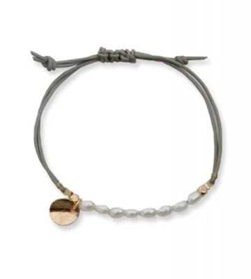 So Just Shop Grey & White Krisha Bracelet