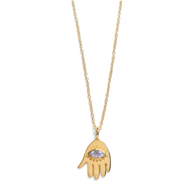 So Just Shop Gold Asha Hamsa Necklace
