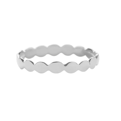 So Just Shop Silver Praniti Dotted Ring