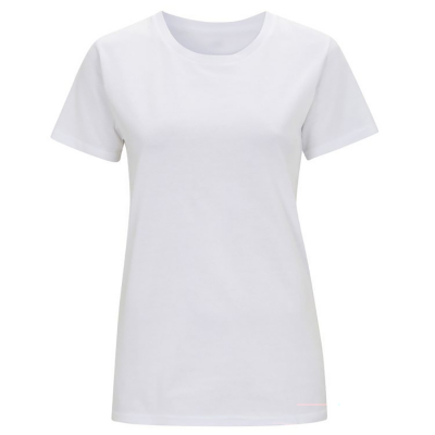 No Sweat Womens Organic Round Neck T-Shirt - White