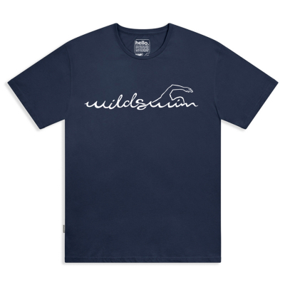 Mens Wild Swim Tee - Navy