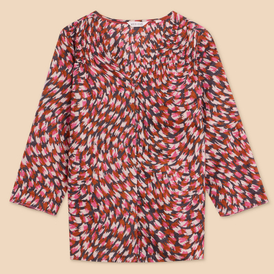 White Stuff Organic Rae Cotton Top - Pink