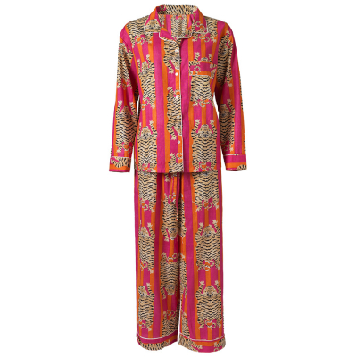 Tiger Stripe Pyjamas - Pink & Orange
