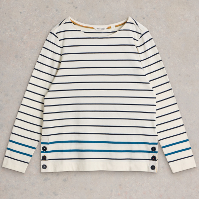 White Stuff Fairtrade Willow Stripe Top - White