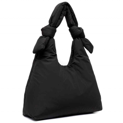 Lefrik Biwa Puffy Shoulder Bag - Black Tech