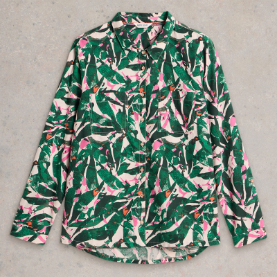 White Stuff Sophie Organic Cotton Shirt - Green