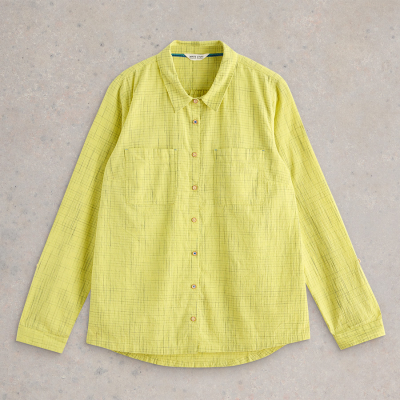 White Stuff Sophie Organic Cotton Shirt - Yellow