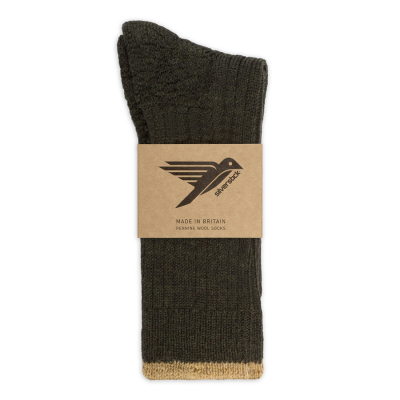 Pennine Wool Socks - Moss