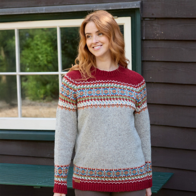 Iona Sweater - Burgundy
