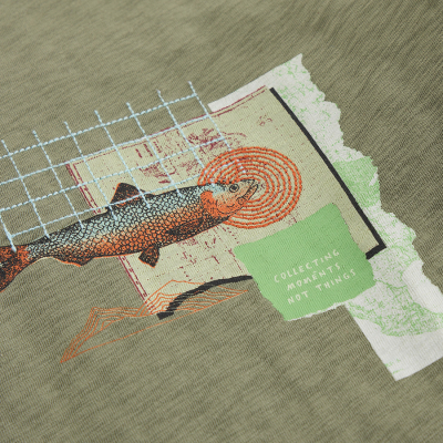 White Stuff Abersoch Map Fish Fairtrade Graphic T-Shirt
