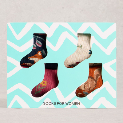 White Stuff Womens Woodland Organic Ankle Socks - 4 Pairs