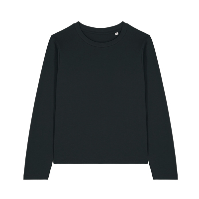 Organic Cotton Black Long Sleeve T-Shirt